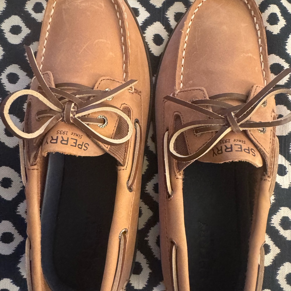 Sperry Men's Brown Leather Boat Shoes